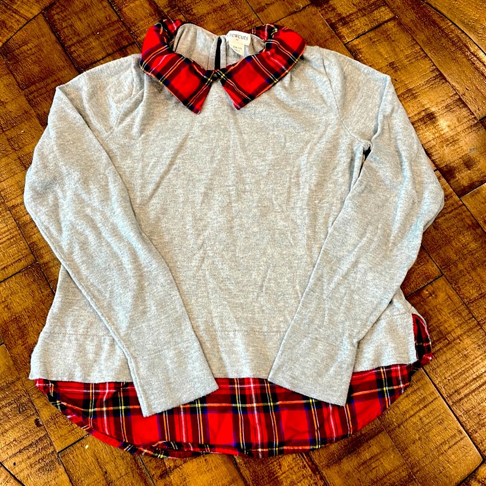 SOLD Girls J. Crew/Crewcuts Tartan Plaid Collared Shirt - Size 10/11